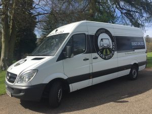 Long wheelbase high top Mercedes-Benz Sprinter van
