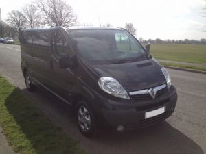 Long wheelbase Vauxhall Vivaro van
